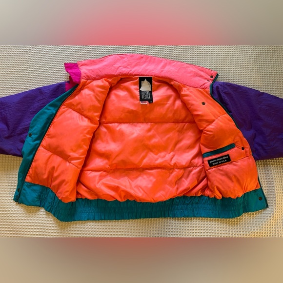 Vintage Alpine Design Goose Down Ski Jacket - Picture 8 of 16